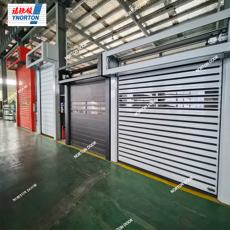 দ্রুত রোল দরজা খোলে এবং সুবিধার জন্য স্বয়ংক্রিয়ভাবে বন্ধ হয়.